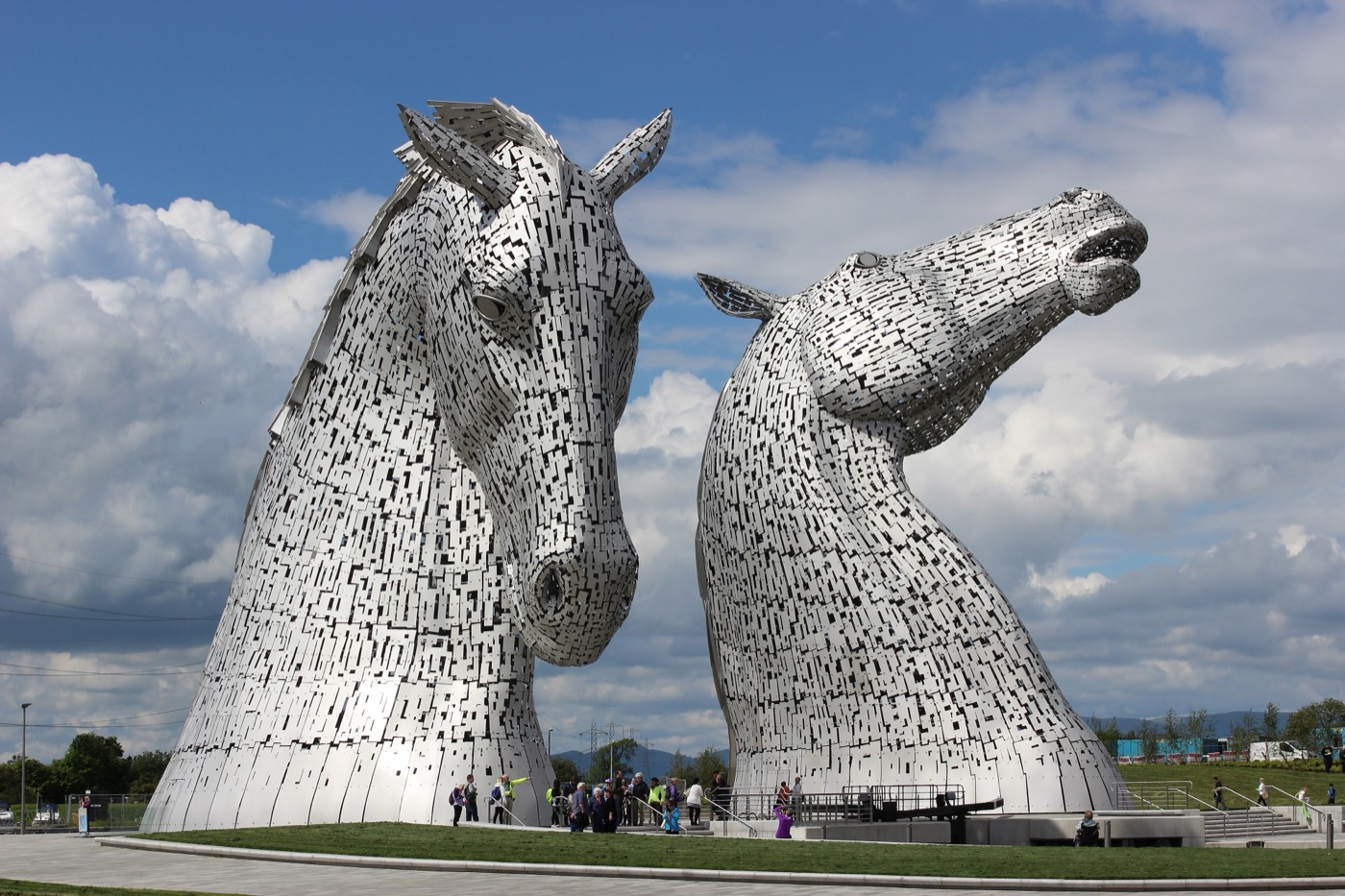 The Kelpies at The Helix near Falkirk, Scotland