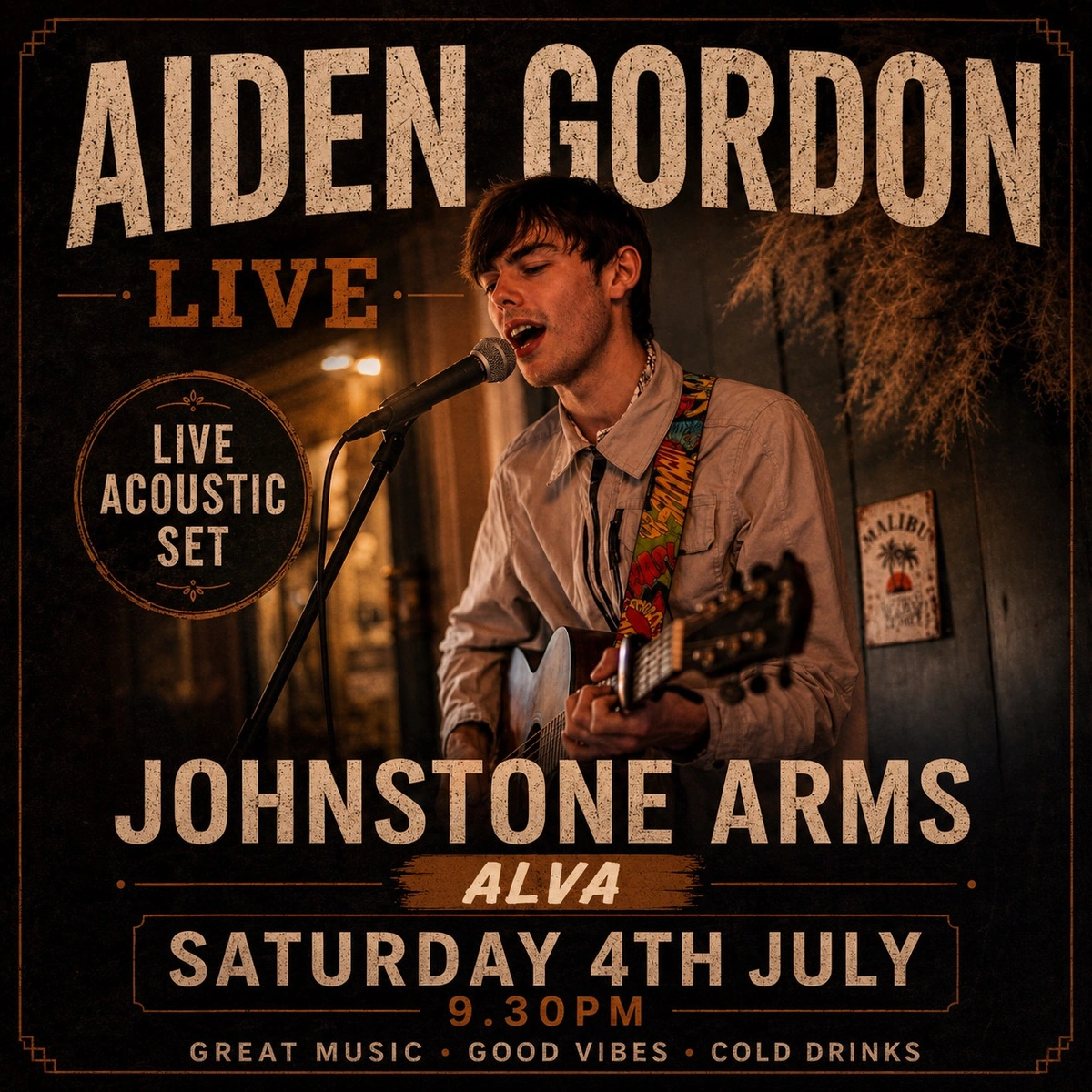 Aiden Gordon Live at the Johnstone Arms Hotel