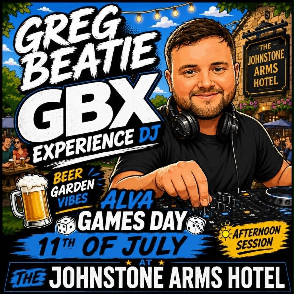 Greg Beatie GBX Experience DJ at The Johnstone Arms Hotel