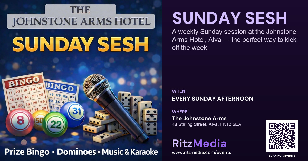 Sunday Sesh @ The Johnstone Arms Hotel Facebook sharing image